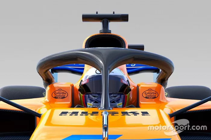 Vue détaillée de la McLaren MCL34