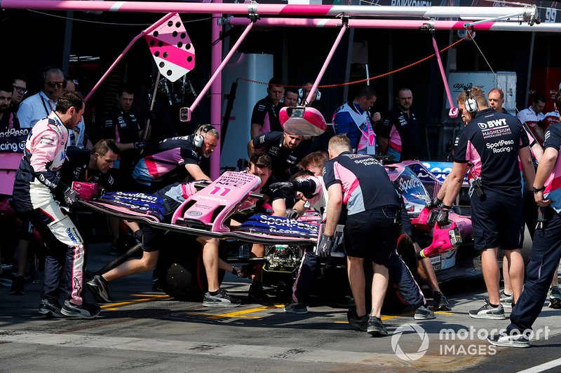 Changement d'aileron avant pour Sergio Perez, Racing Point RP19