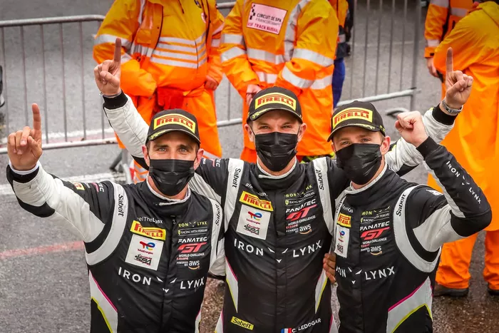 Vincitore della gara #51 Iron Lynx Ferrari 488 GT3: Alessandro Pier Guidi, Nicklas Nielsen, Côme Ledogar