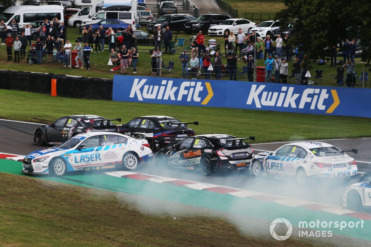 Despite his tangle with Proctor, Sutton still extended his points lead at Oulton Park