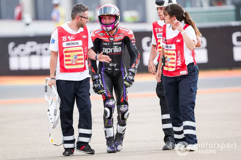 Aleix Espargaro, Aprilia Racing Team crash