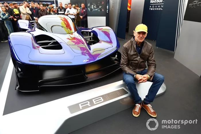 Adrian Newey, Red Bull Racing Chief Technical Officer with the Red Bull RB17