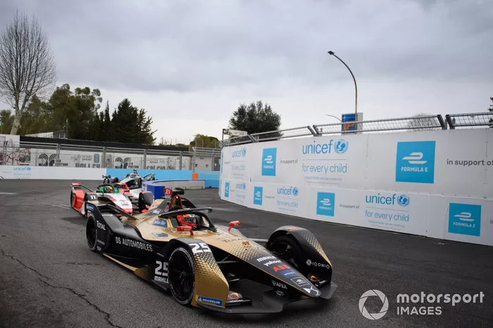 Jean-Eric Vergne, DS Techeetah, DS E-Tense FE21, Lucas Di Grassi, Audi Sport ABT Schaeffler, Audi e-tron FE07
