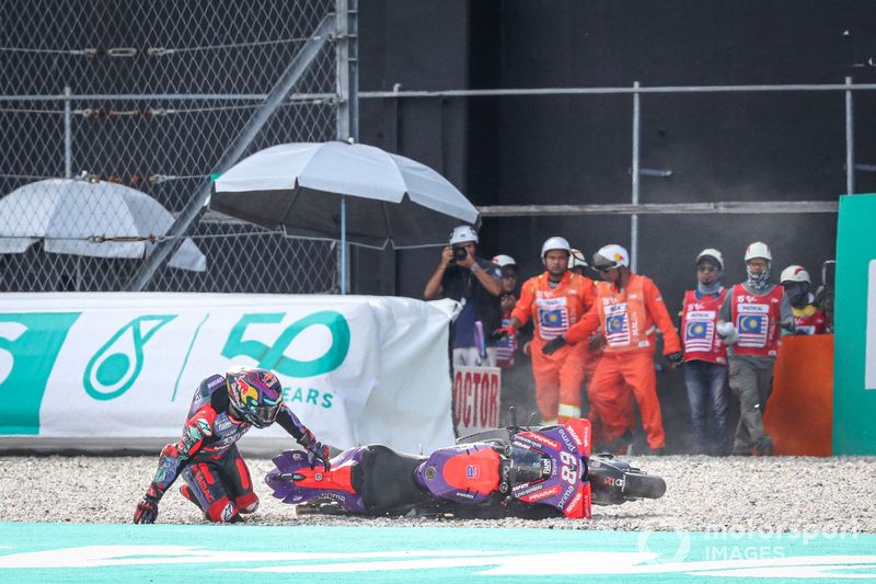 Jorge Martín, caída del Pramac Racing