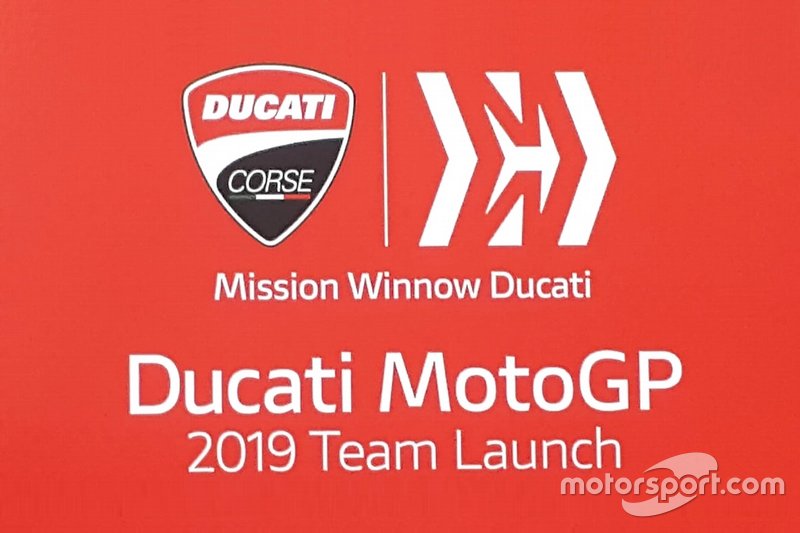 Locandina presentazione Ducati MotoGP 2019