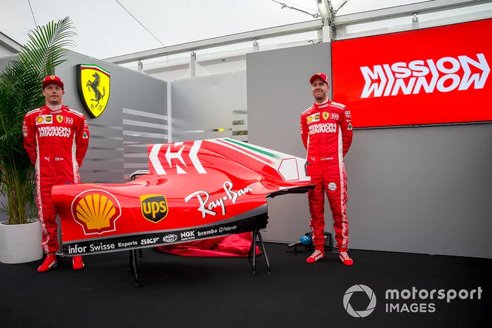 Sebastian Vettel, Kimi Raikkonen, Ferrari, revelan la decoración Mission Winnow