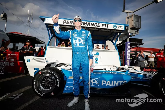Ganador de la pole Josef Newgarden, Team Penske Chevrolet