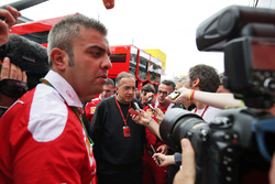 Sergio Marchionne, Ferrari President and CEO of Fiat Chrysler Automobiles with the media