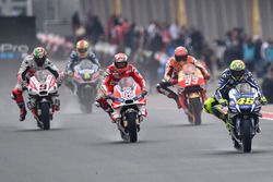 Valentino Rossi, Yamaha Factory Racing y Andrea Dovizioso, Ducati Team