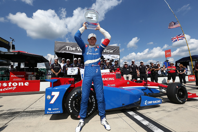 Празднование первого поула в IndyCar
