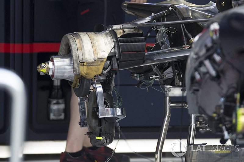 Red Bull Racing RB13, Hinterradnabe, Detail