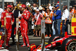 Pole: Sebastian Vettel, Ferrari, 2. Kimi Raikkonen, Ferrari