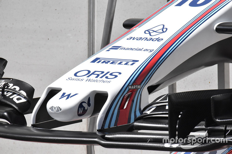 Williams FW40 detail van de neus