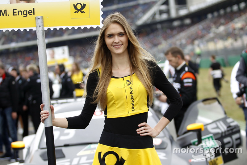 Grid girl of Maro Engel, Mercedes-AMG Team HWA, Mercedes-AMG C63 DTM