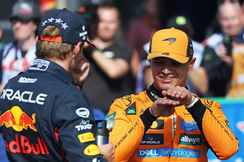 Lando Norris, McLaren, Max Verstappen, Red Bull Racing
