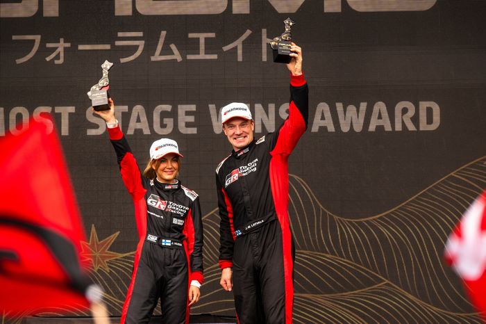Podium: Jari-Matti Latvala, Janni Hussi, JML-WRT OY Toyota GR Yaris Rally