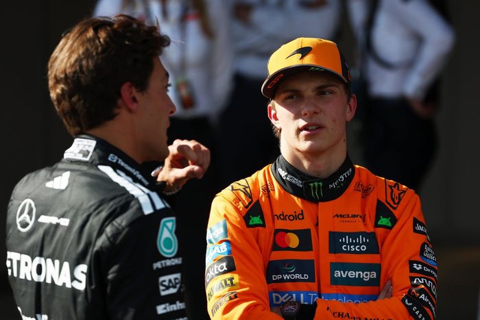 Oscar Piastri, McLaren, George Russell, Mercedes