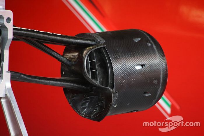 Detalle técnico de Ferrari 