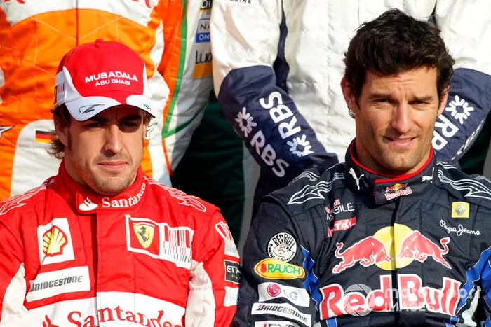Fernando Alonso, Ferrari F10, Mark Webber, Red Bull Racing RB6