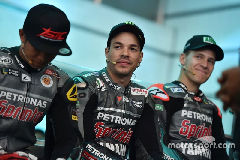 Franco Morbidelli durante la presentazione del team Petronas Yamaha