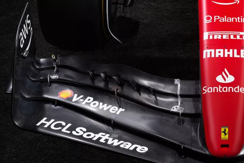 Ferrari SF-23. detail front wing