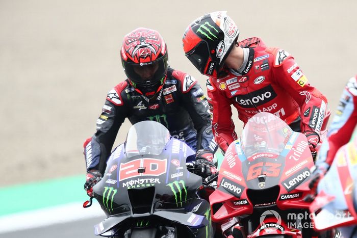 Fabio Quartararo, Yamaha Factory Racing, Francesco Bagnaia, equipo Ducati 