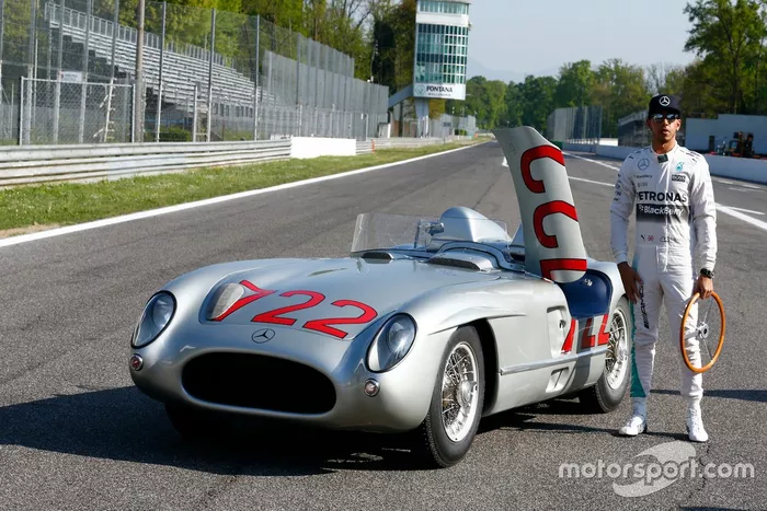 Lewis Hamilton et Sir Stirling Moss à Monza 
