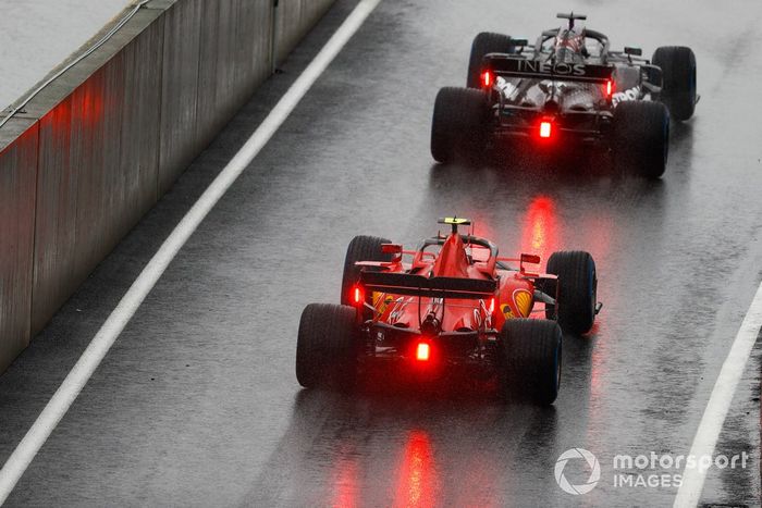 Lewis Hamilton, Mercedes F1 W11 EQ Performance, Charles Leclerc, Ferrari SF1000