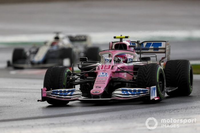 Lance Stroll, Racing Point RP20, George Russell, Williams FW43
