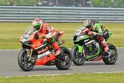Tom Sykes, Kawasaki Racing Team & Davide Giugliano, Aruba.IT Racing - Ducati