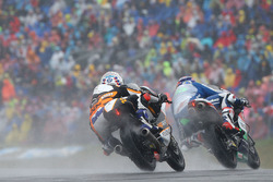 Enea Bastianini, Gresini Racing and John McPhee, Peugeot MC Saxoprint