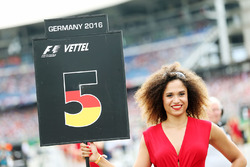 Gridgirl von Sebastian Vettel, Ferrari