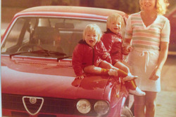 Jeugdfoto's Tim en Tom Coronel