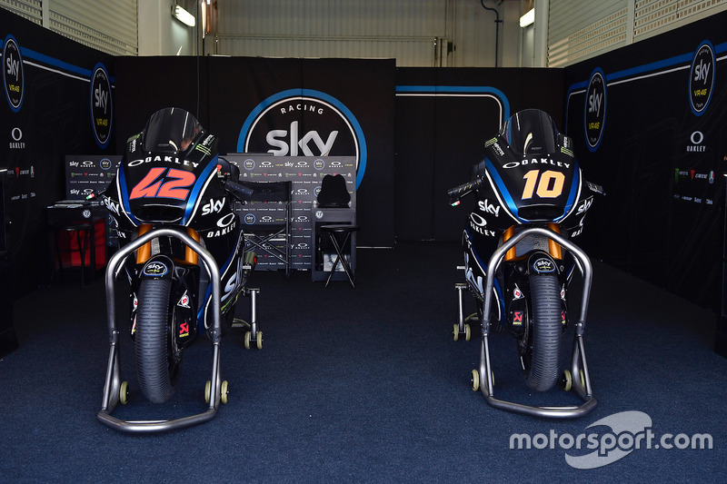 Motoren van Francesco Bagnaia, Sky Racing Team VR46, Luca Marini, Sky Racing Team VR47