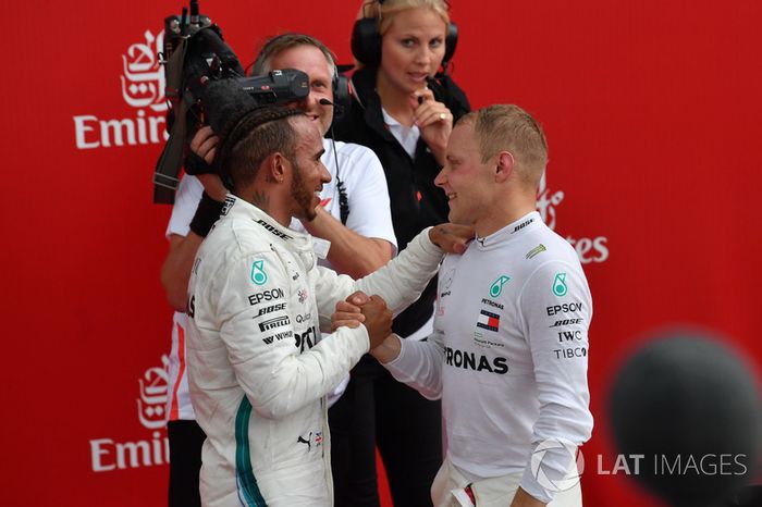 Lewis Hamilton, Mercedes-AMG F1 y Valtteri Bottas, Mercedes-AMG F1