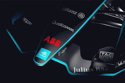 Coche de Fórmula E 2018/2019 en un teaser