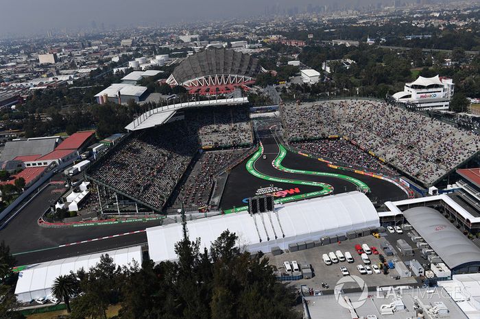 Vista desde el aire de la pista