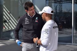 Lewis Hamilton, Mercedes-AMG F1, Toto Wolff, Mercedes AMG F1 Director of Motorsport