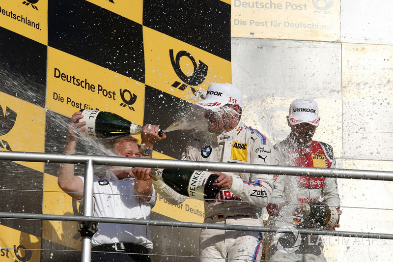 Podium: Marco Wittmann, BMW Team RMG, BMW M4 DTM y Stefan Reinhold,  BMW Team RMG