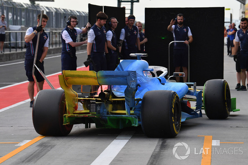 Robert Kubica, Williams FW41, farba aerodynamiczna na całym samochodzie