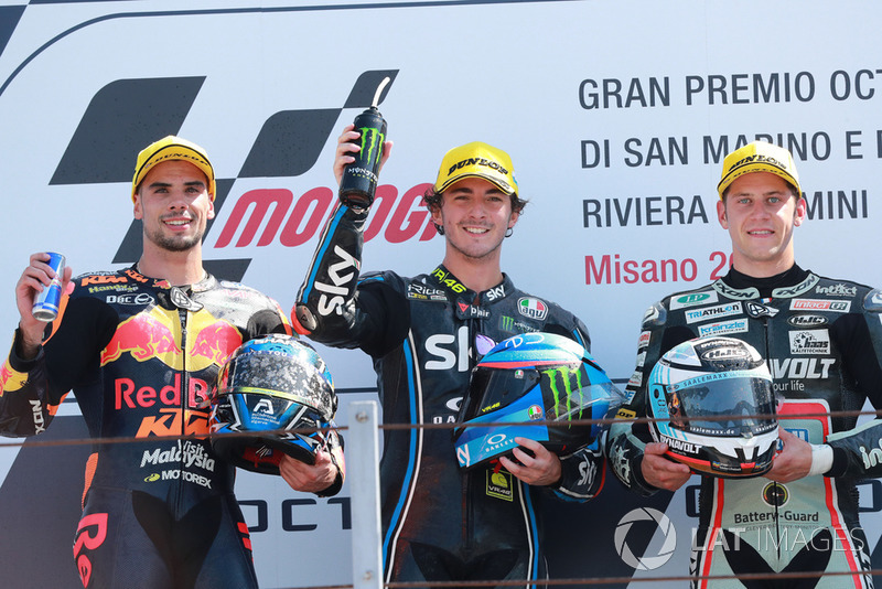 Miguel Oliveira, Red Bull KTM Ajo Francesco Bagnaia, Sky Racing Team VR46 Marcel Schrotter, Dynavolt Intact GP