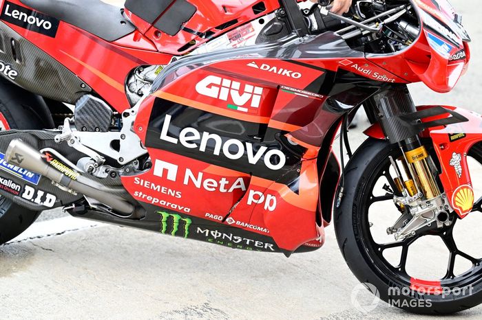 Moto del equipo Ducati