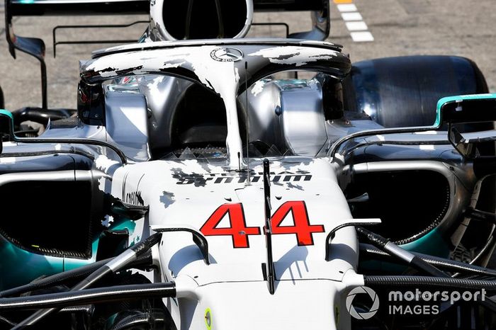Mercedes AMG F1 W10 con decoración especial por los 125 años en motorsport