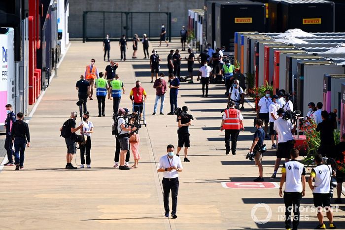 El paddock de Silverstone