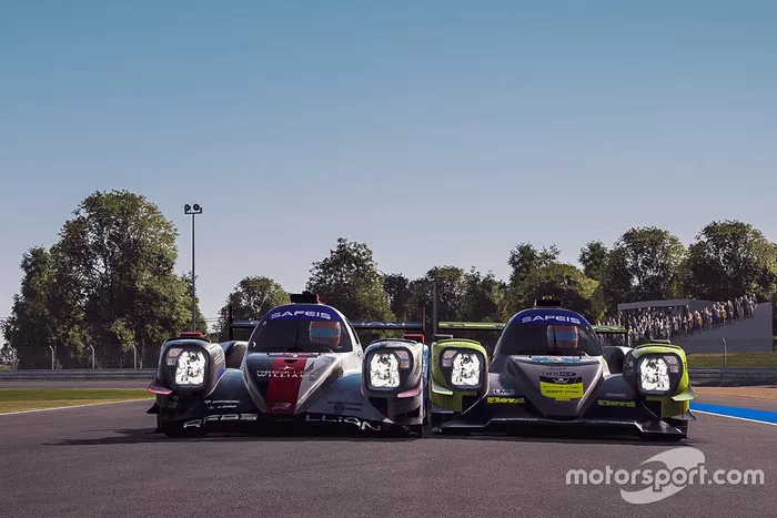 #4 Bykolles - Burst Esport Oreca 07 LMP2: Tom Dillmann, Esteban Guerrieri, Jernej Simoncic, Jesper Pedersen, #1 Rebellion Williams Esport Oreca 07 LMP2: Louis Deletraz, Raffaele Marciello, Nikodem Wisniewski, Kuba Brzezinski
