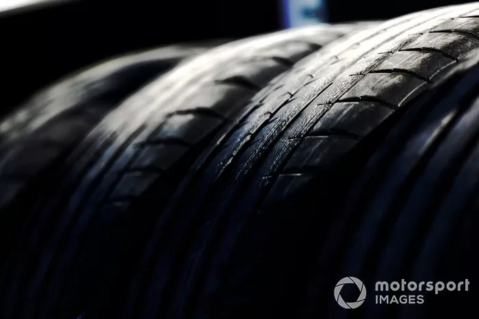Detalle de los neumáticos de la Fórmula E