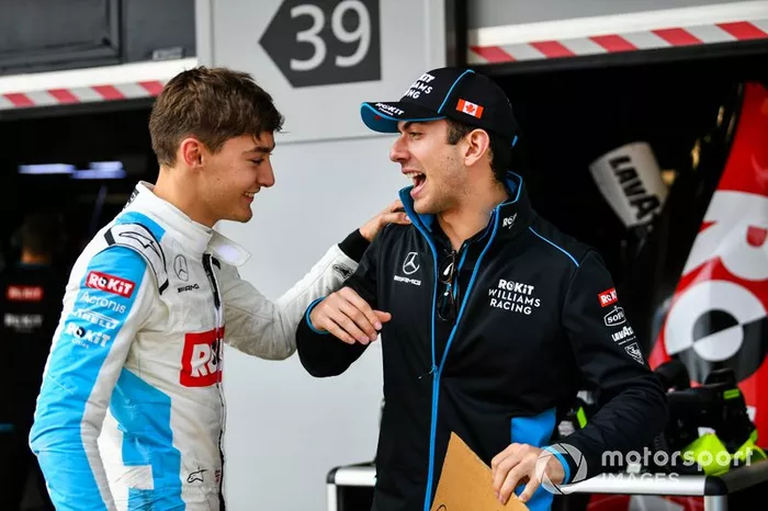 Nicholas Latifi, Williams Racing, tiene un messaggio per George Russell, Williams Racing