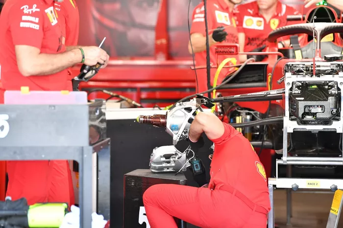 Freno delantero del Ferrari SF21