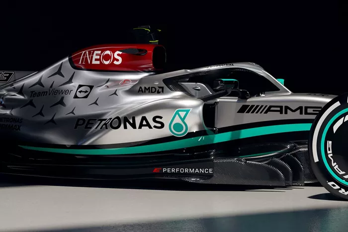 Detalle del Mercedes W13