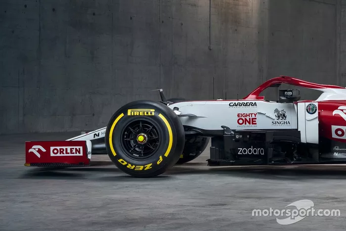 Lateral del Alfa Romeo Racing C41